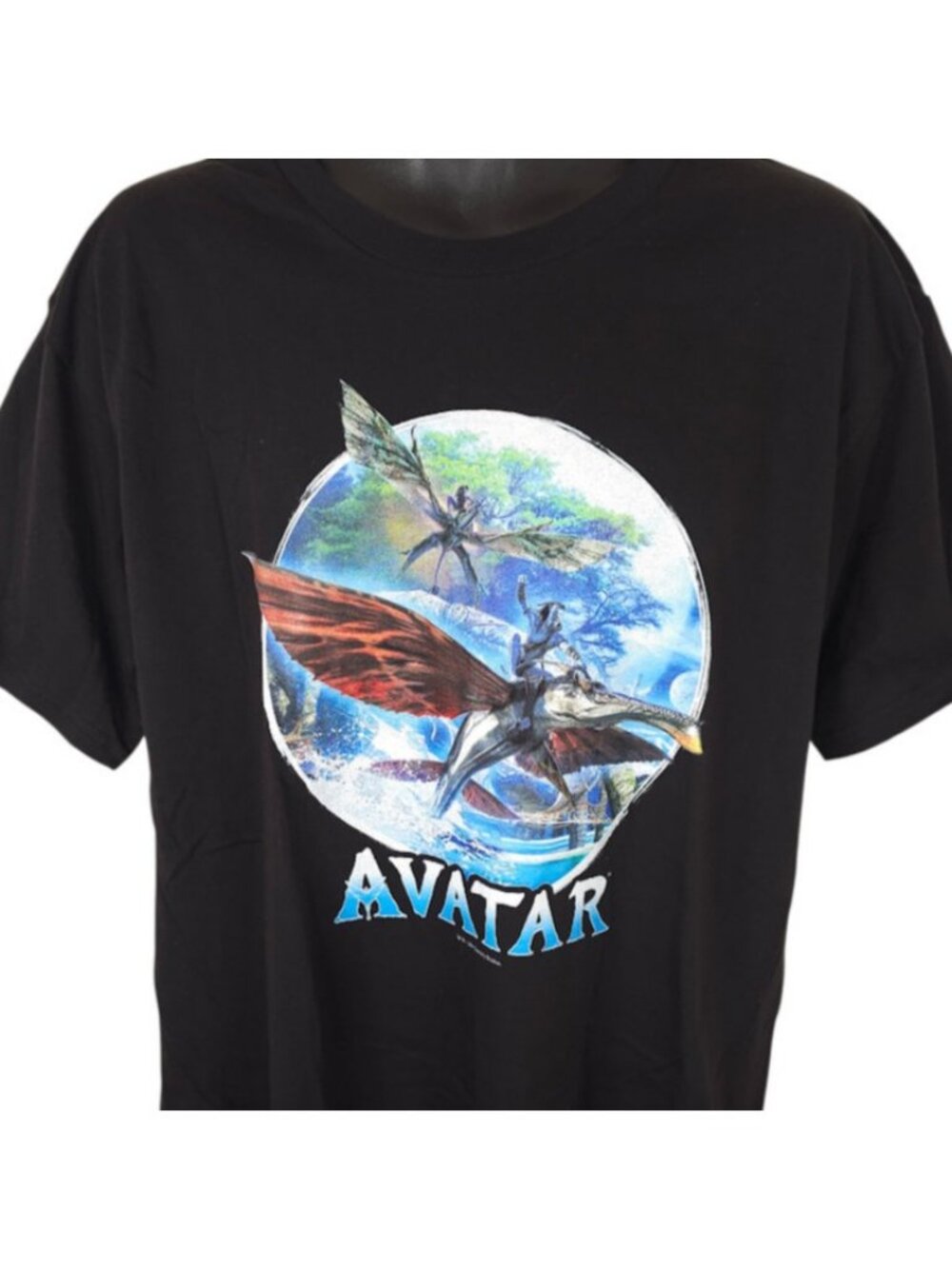 Avatar T Shirt Mens Size XL Black Banshee Flight The Way Of Water Movie Promo